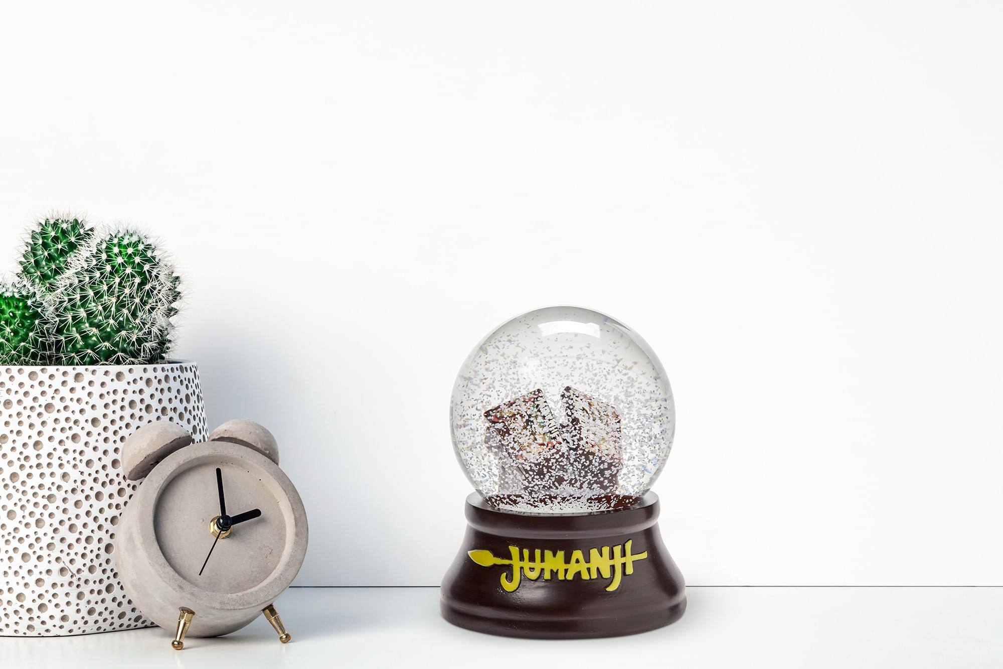 Alt View 3. Surreal Entertainment - Jumanji Classic Board Game Collectible Snow Globe Gift | Measures 5 x 4 Inches - Brown.