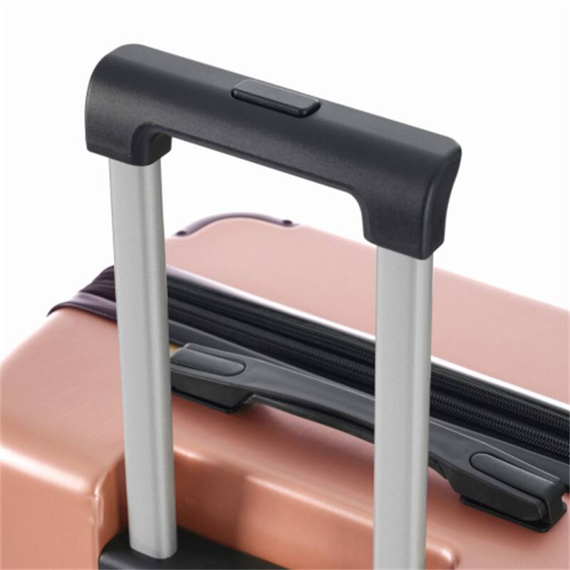 Alt View 4. HTUTWOO - Hardshell Luggage - 24-inch Expandable Checked Suitcase, Lightweight Durable ABS, Double Wheels - Rose Pink.