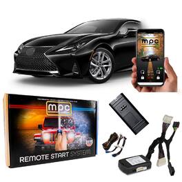 MPC - PLUG N PLAY SMARTPHONE Remote Starter For 2016-2024 Lexus RC300 T-Harness - Black