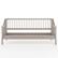 Alt View 18. Martha Stewart - Neely Wooden Twin Size Platform Daybed with Spindles and Wood Slat Foundation - Gray.