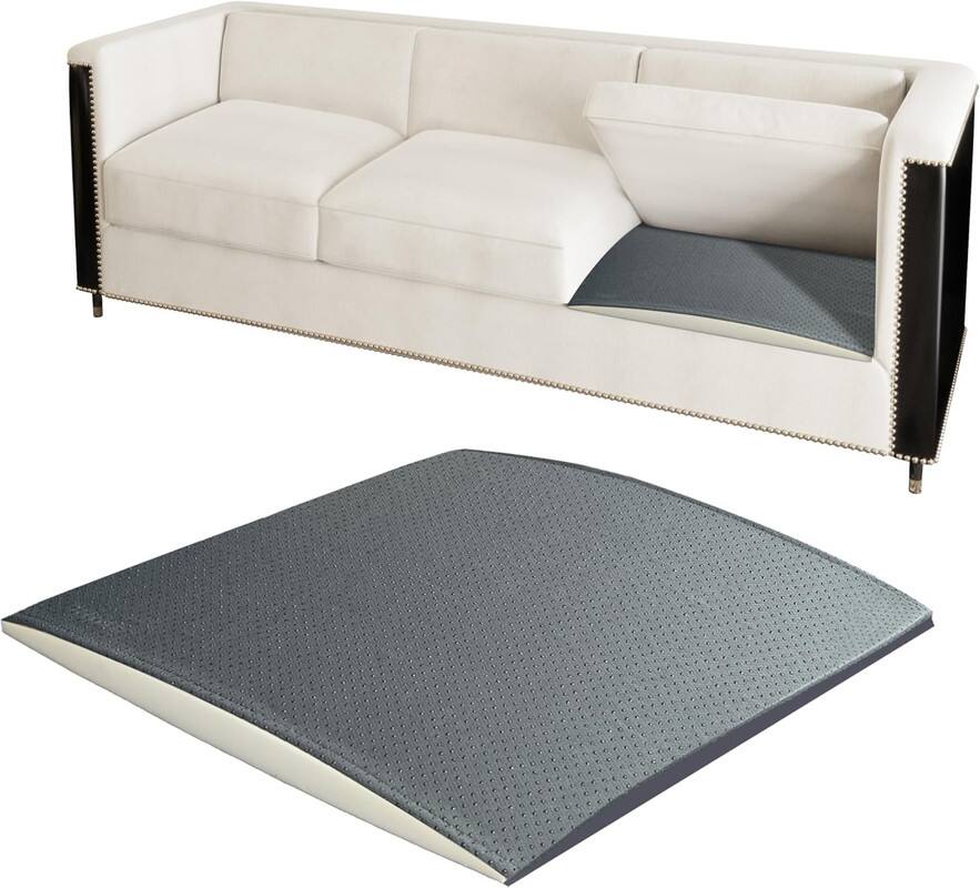 Front. wowmax - Sofa Cushion Replacement for Sagging Couches - 20"x20" High-Density Foam Seat Pad, Durable Support & Comfort, 1Pcs, Gray - Grey.