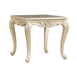 Manhattan Lane - Roche Side End Table, 29 Inch, Classic Cabriole Legs, Wood - Champagne Gold