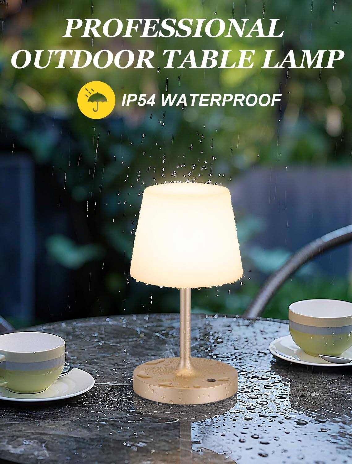 PROFESSIONAL OUTDOOR TABLE LAMP  
IP54 WATERPROOF