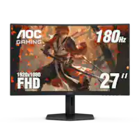 AOC - C27G4X 27" VA Curved Gaming Monitor, FHD (1920x1080), 180Hz, 0.5ms, Freesync, HDR10 - Black - Front_Zoom