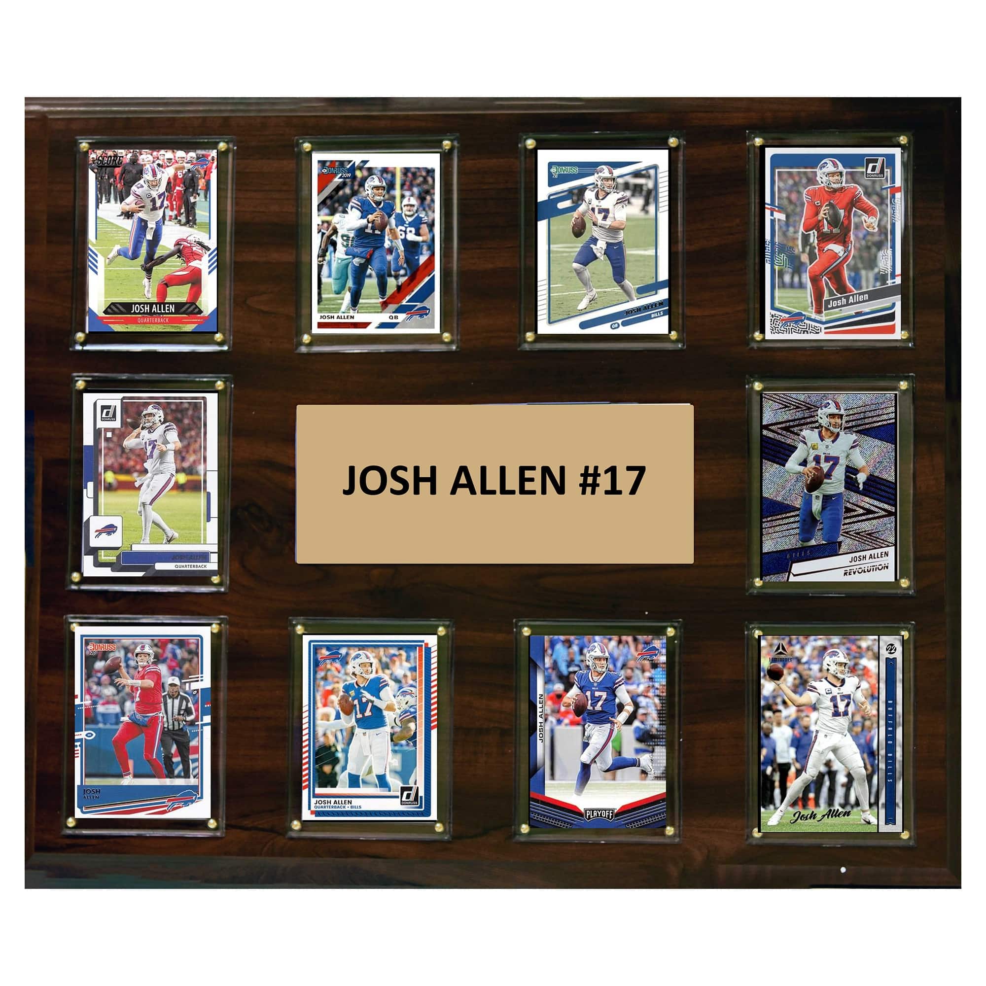 "C&I Collectibles - Josh Allen Buffalo Bills 15"" x 18"" Trading Card Plaque - Multicolor" price history on PriceWatchPro