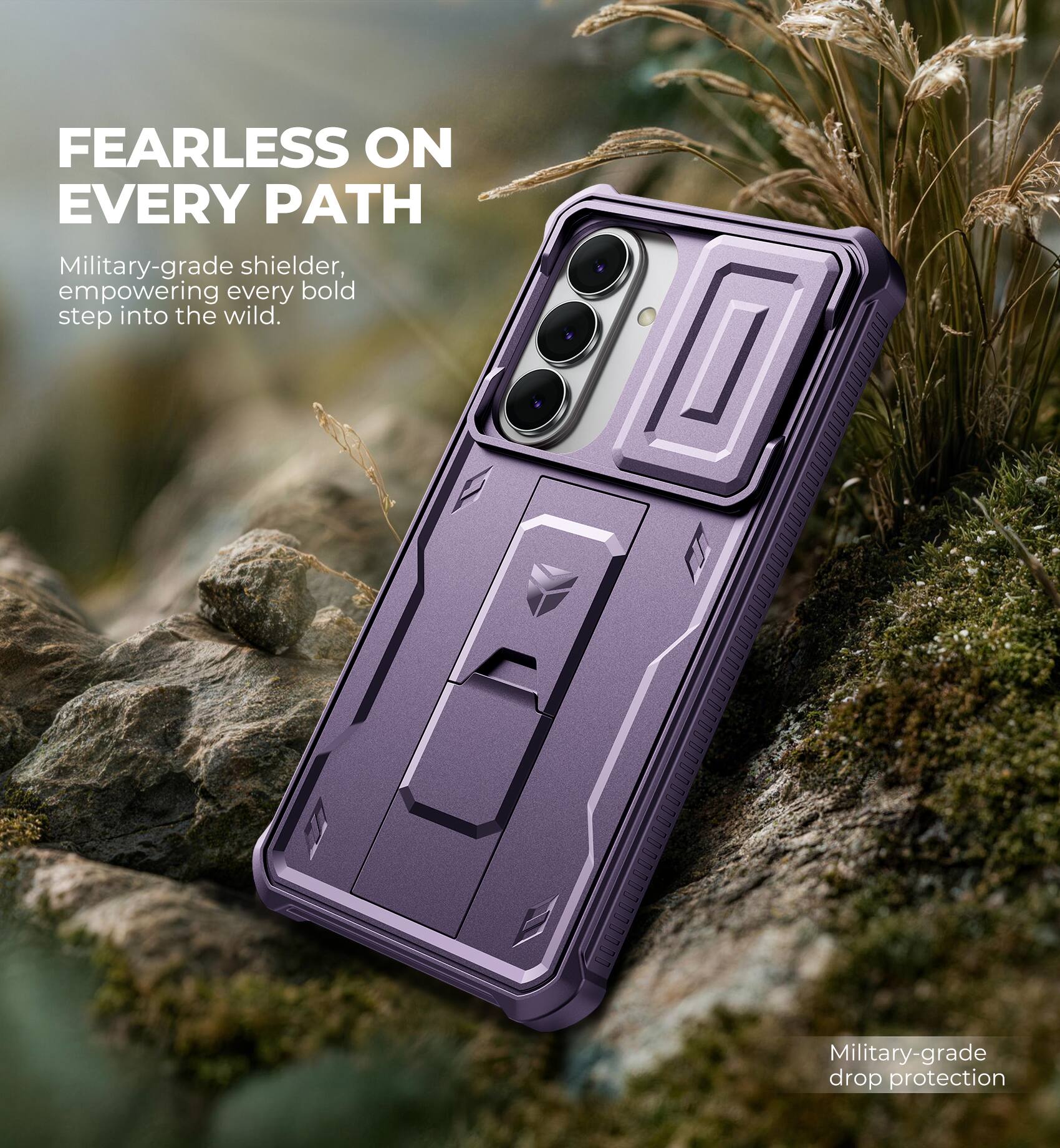 FEARLESS ON EVERY PATH

Military-grade shielder, empowering every bold step into the wild.

Military-grade drop protection