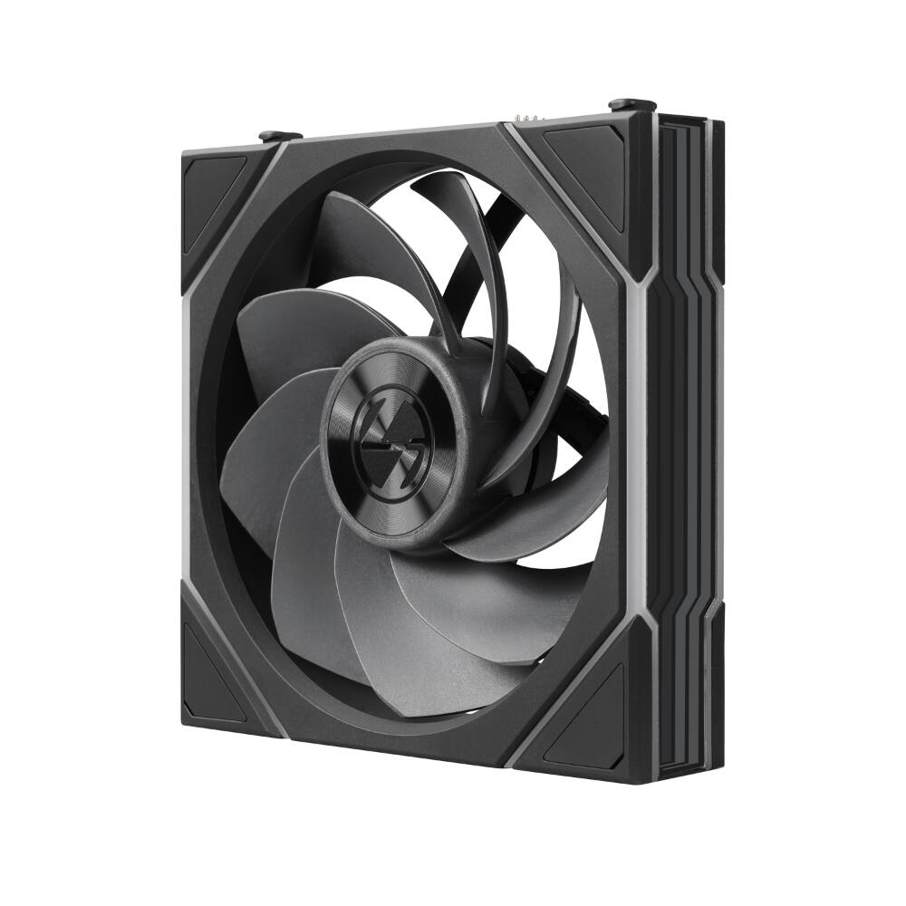 Back. Lian Li - UNI FAN TL Flex 120mm Reverse Blade ARGB Fan, Single Pack, Infinity Mirror, Controller Not Included (12RTL1F1B) - Black.