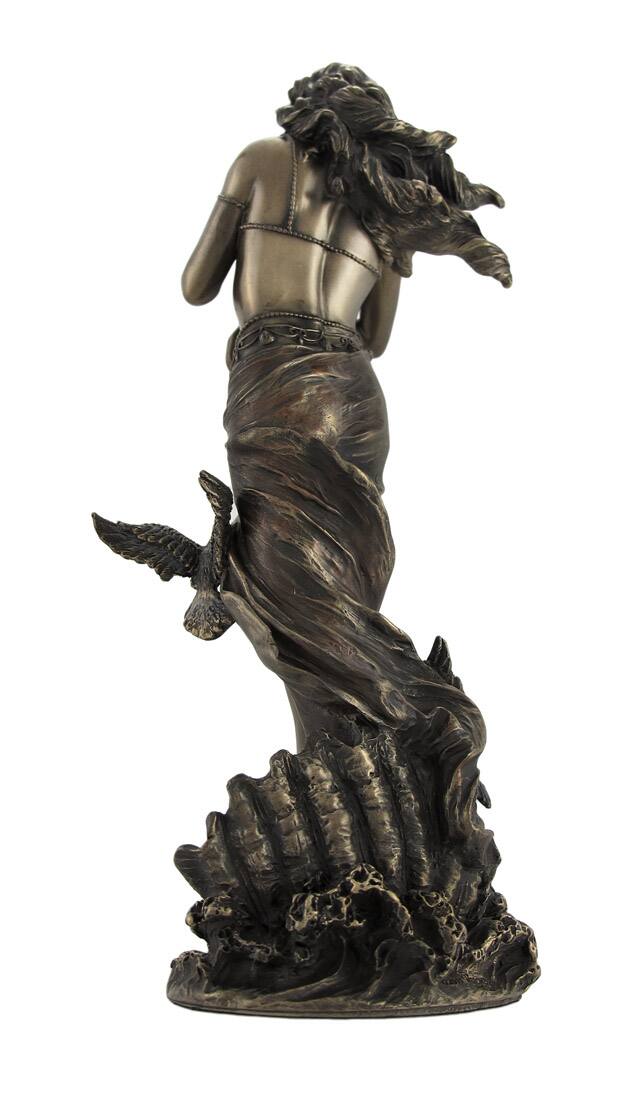 Alt View 1. Veronese Design - Bronzed Aphrodite with Doves on Scallop Shell Statue - Bronze.