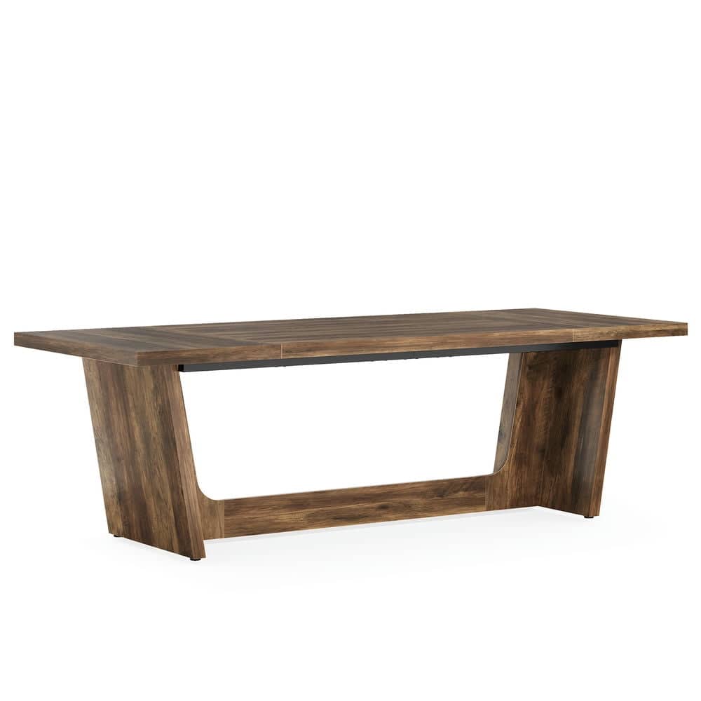 Kadyn - Study Writing Desk, Computer Desk,70.8-Inch Executive Desk, Wood Study Computer Desk Writing Table - Brown