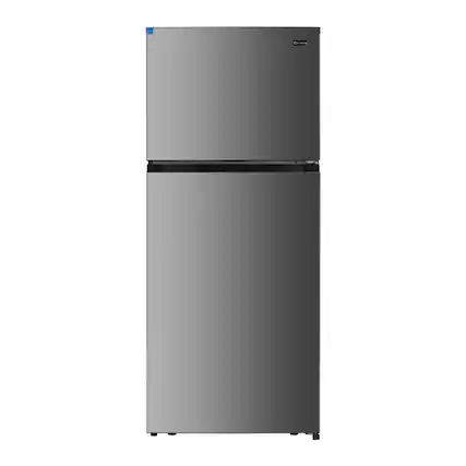 Front. Verona - Verona 28 inch Top Freezer Refrigerator with 17.6 cu. ft. Total Capacity in Stainless Steel Look - Stainless Steel Look.
