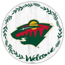 Fan Creations - Minnesota Wild 12" Welcome Circle Sign - Multicolor