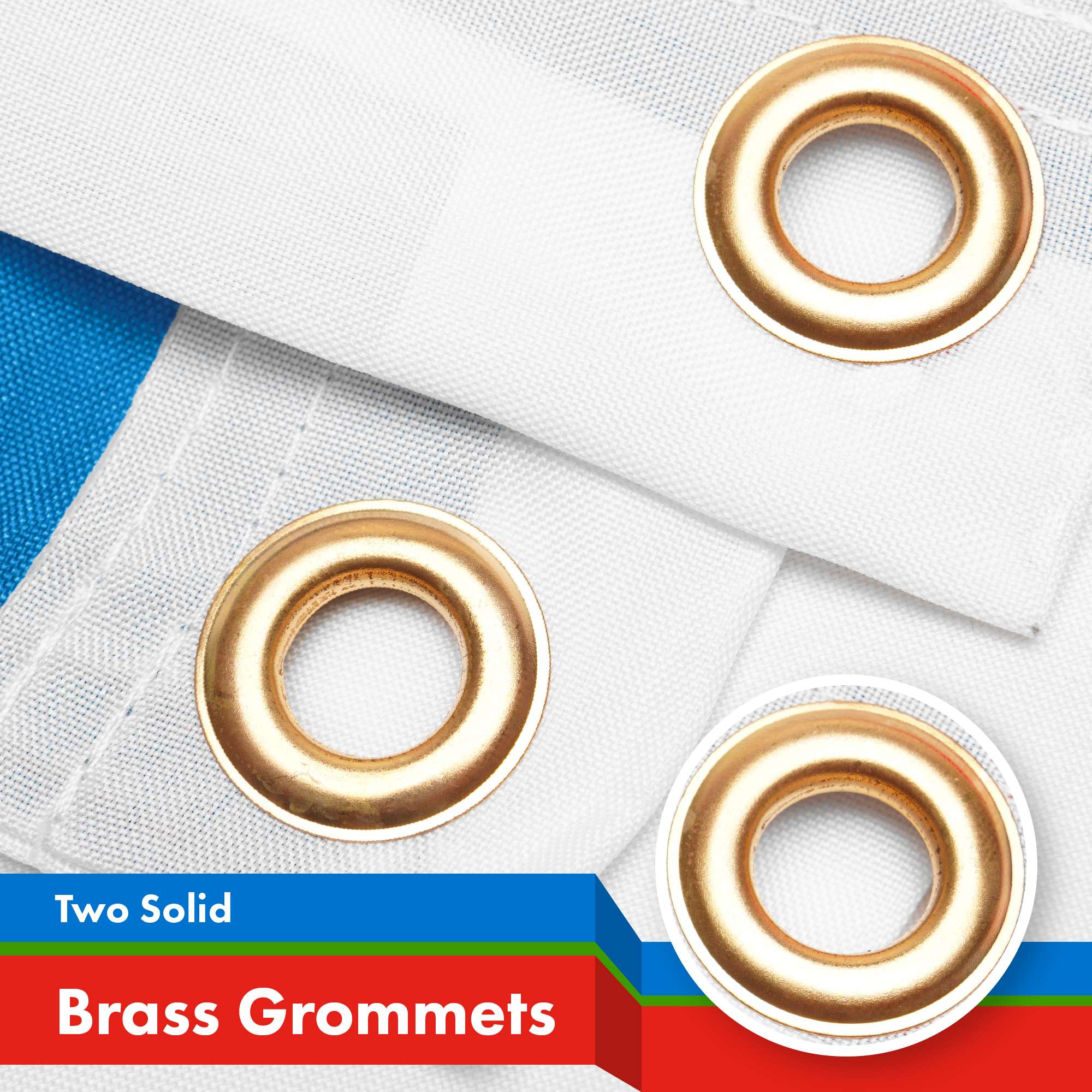 Two Solid Brass Grommets
