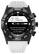 Alt View 6. Citizen - CZ Smart 44mm Black IP Stainless Steel Case Hybrid Heart Rate Smartwatch with Silicone Strap - White.