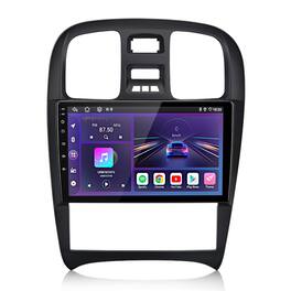 Junsun - For Hyundai Sonata 2001-2012 6+128GB Android 15 8 Core 9 Inch carplay Car Stereo Radio GPS Navi WIFI SWC DSP RDS FM BT - Black