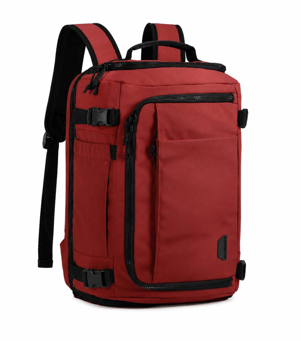 Angle. Bagsmart - Blast 28L Travel Backpack fit 17 Inch Laptop Backpack with USB Port for Airplane Travel - Brandy Snifter.
