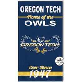 Jardine - Oregon Tech Hustlin' Owls 11'' x 20'' Indoor/Outdoor Home Of The Sign - Blue
