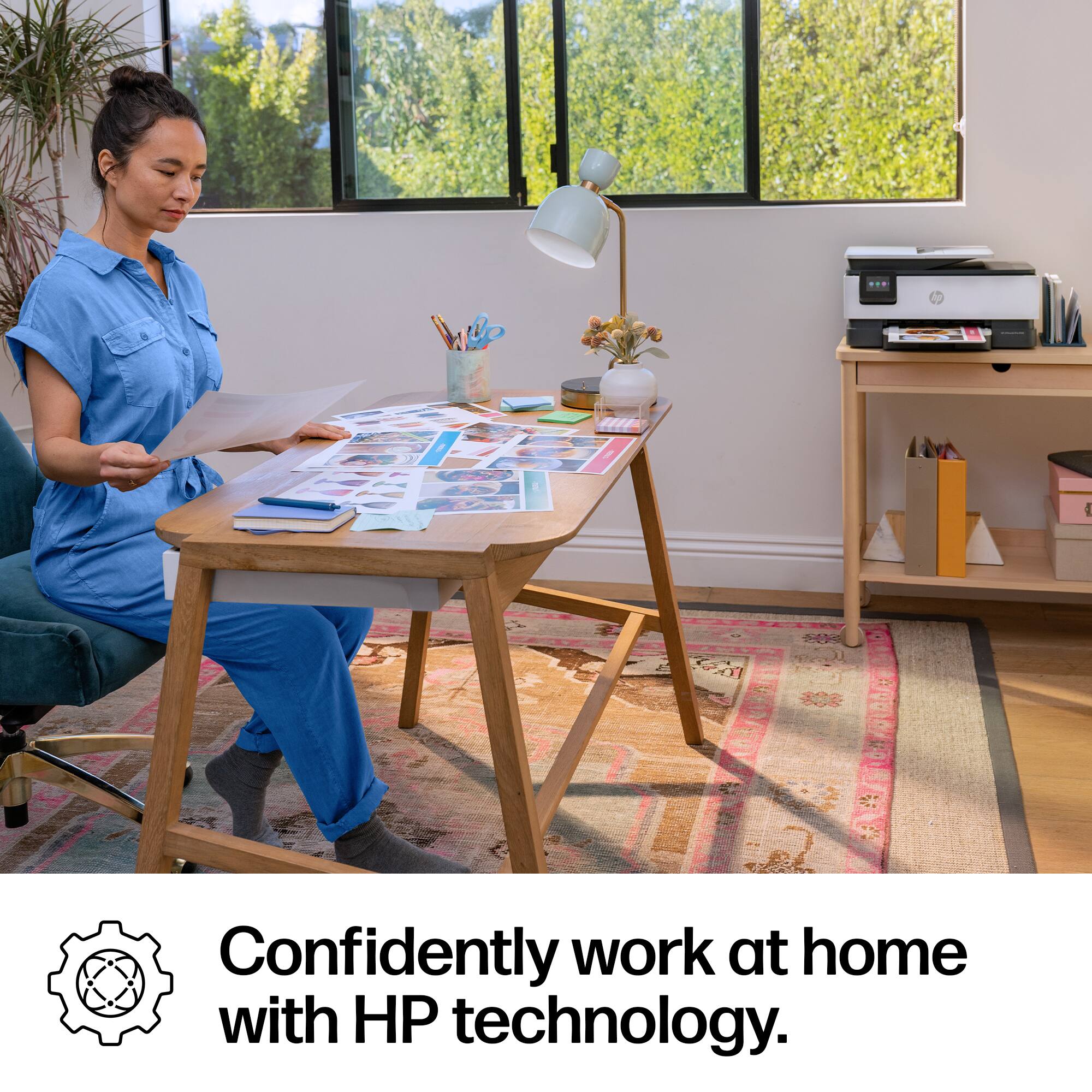 Confidently work at home with HP technology.