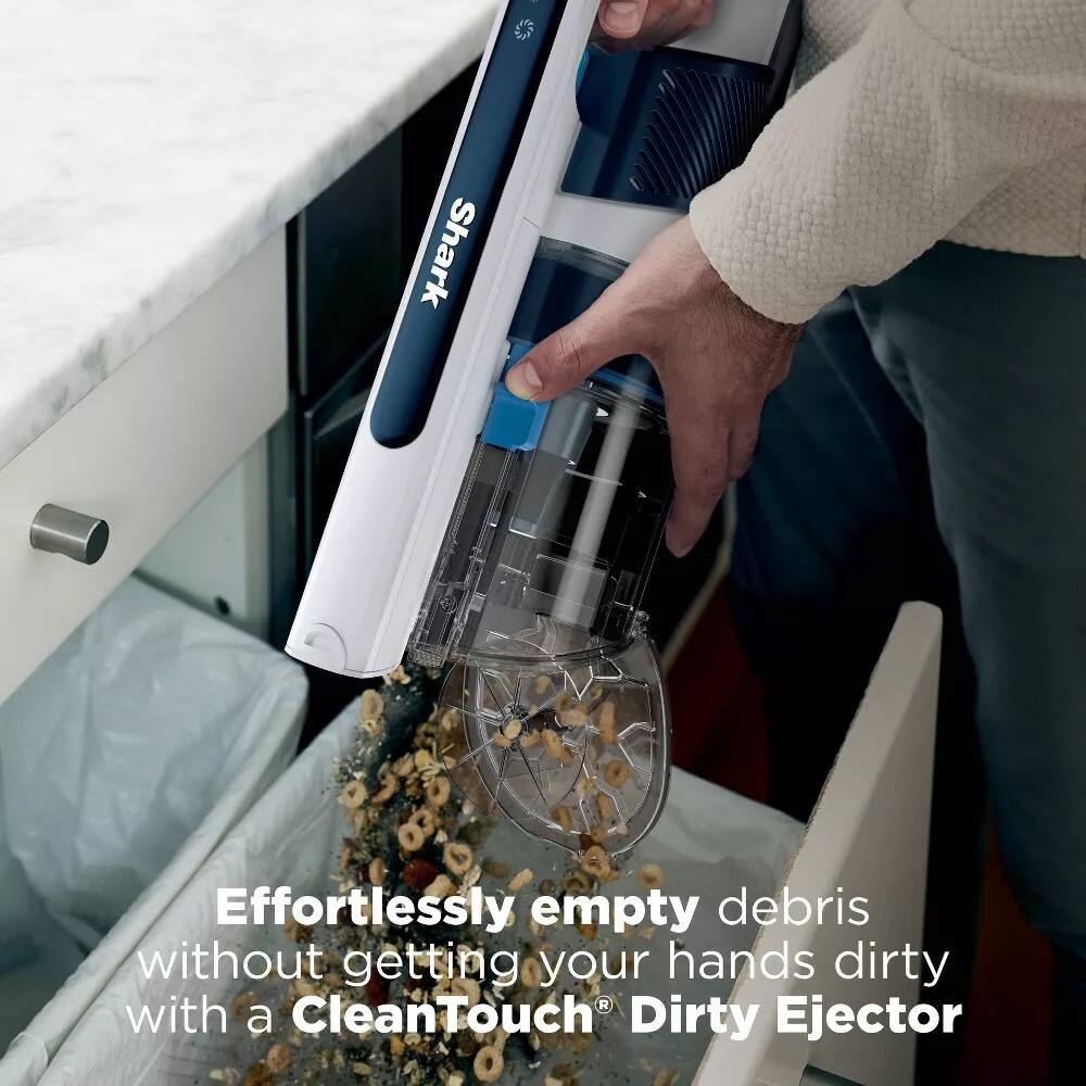 Effortlessly empty debris without getting your hands dirty with a CleanTouch® Dirty Ejector