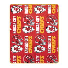 Pegasus - Kansas City Chiefs 50" x 60" Homefield Stacked Logos Ultra Soft Blanket - Multicolor