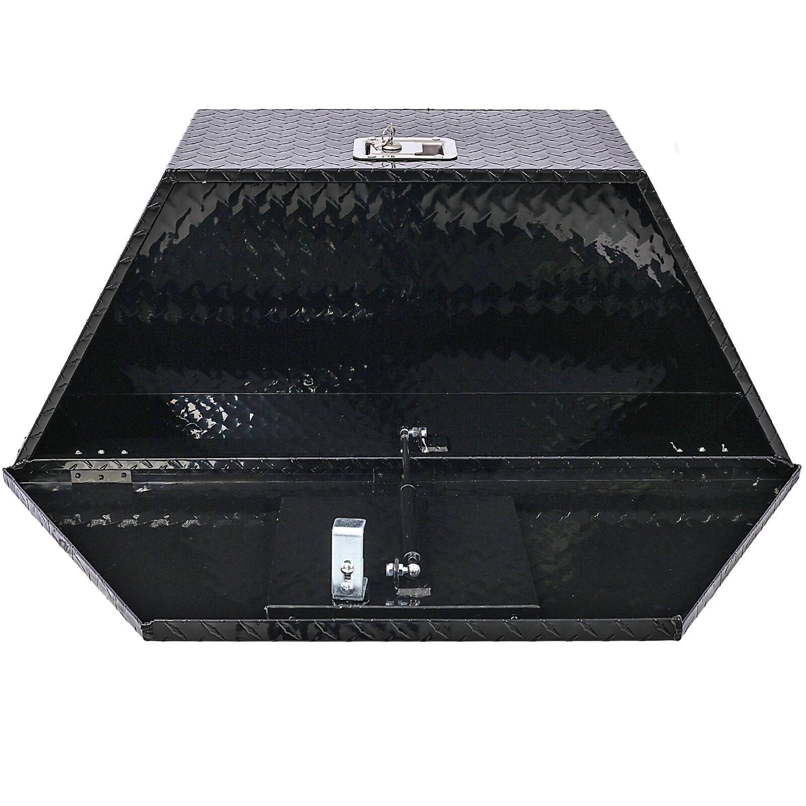 Back. APRILSOUL - 39 Inch Aluminum Truck Tool Box Lightweight Corrosion Resistant Versatile Mounting - Black.