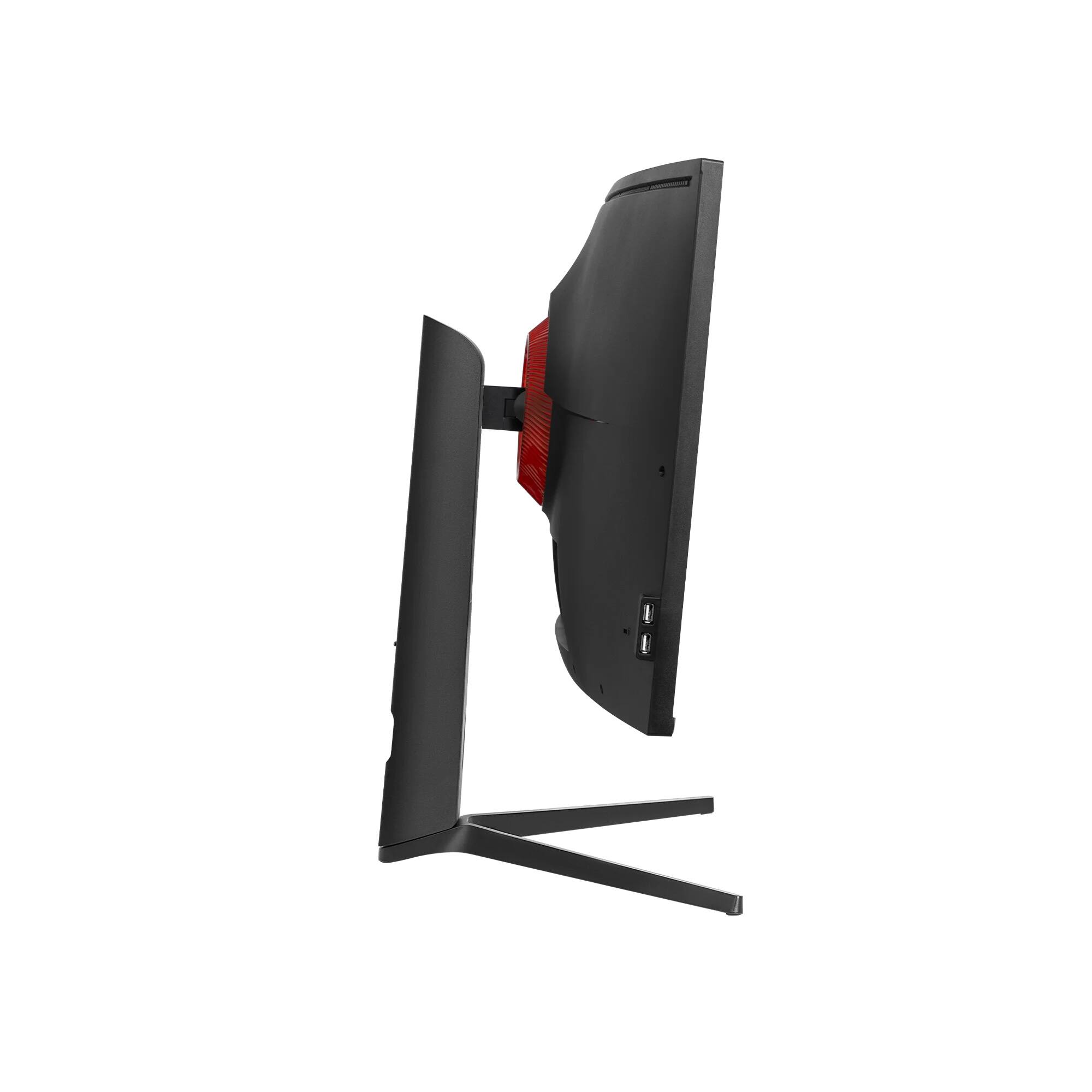 Left. Deco Gear - 40-Inch Curved Super Ultrawide Nano IPS Monitor, 5120x2160 5K2K, 21:9, HDR10, 100% sRGB, USB-C 65W - Black.