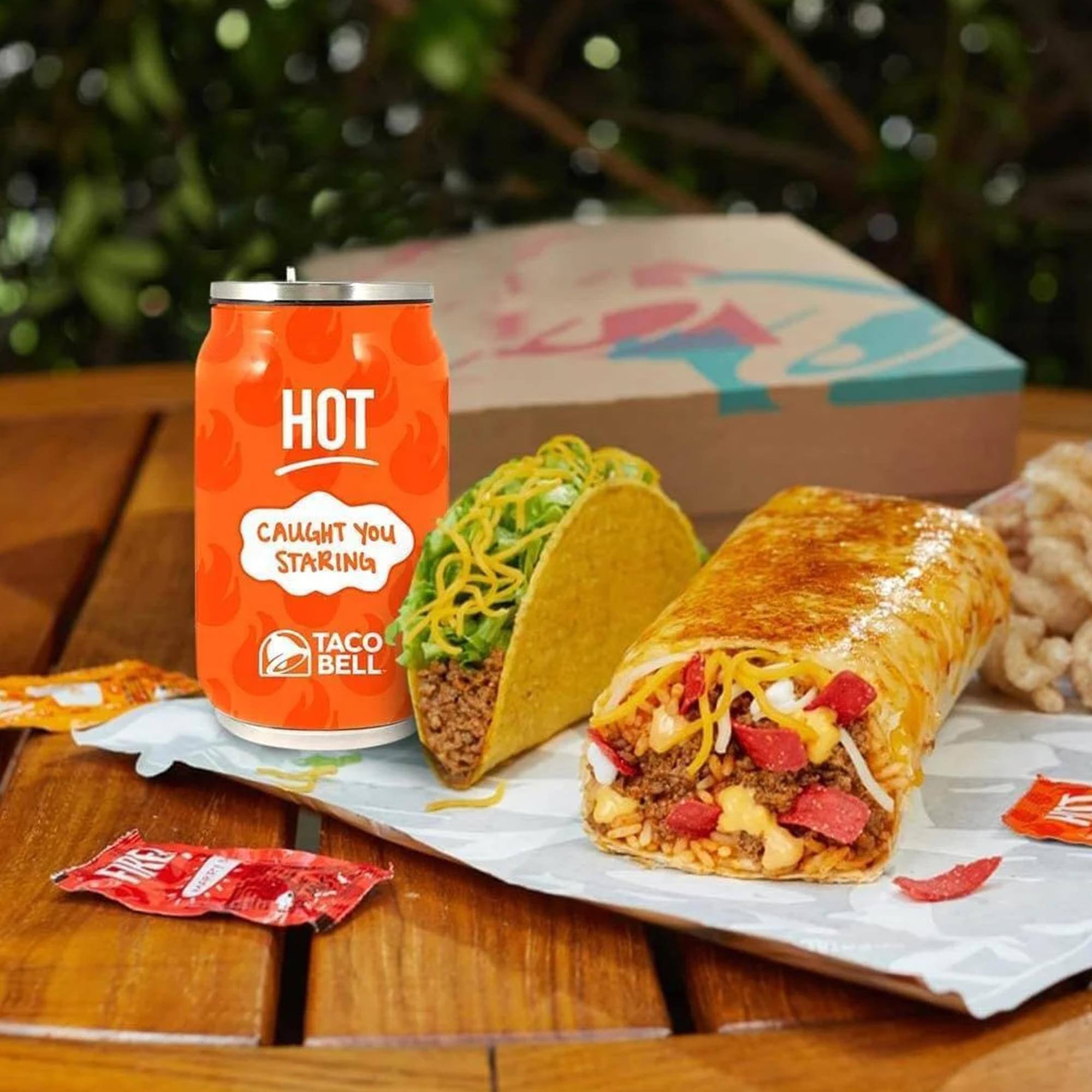 HOT CAUGHT YOU STARING TACO BELL