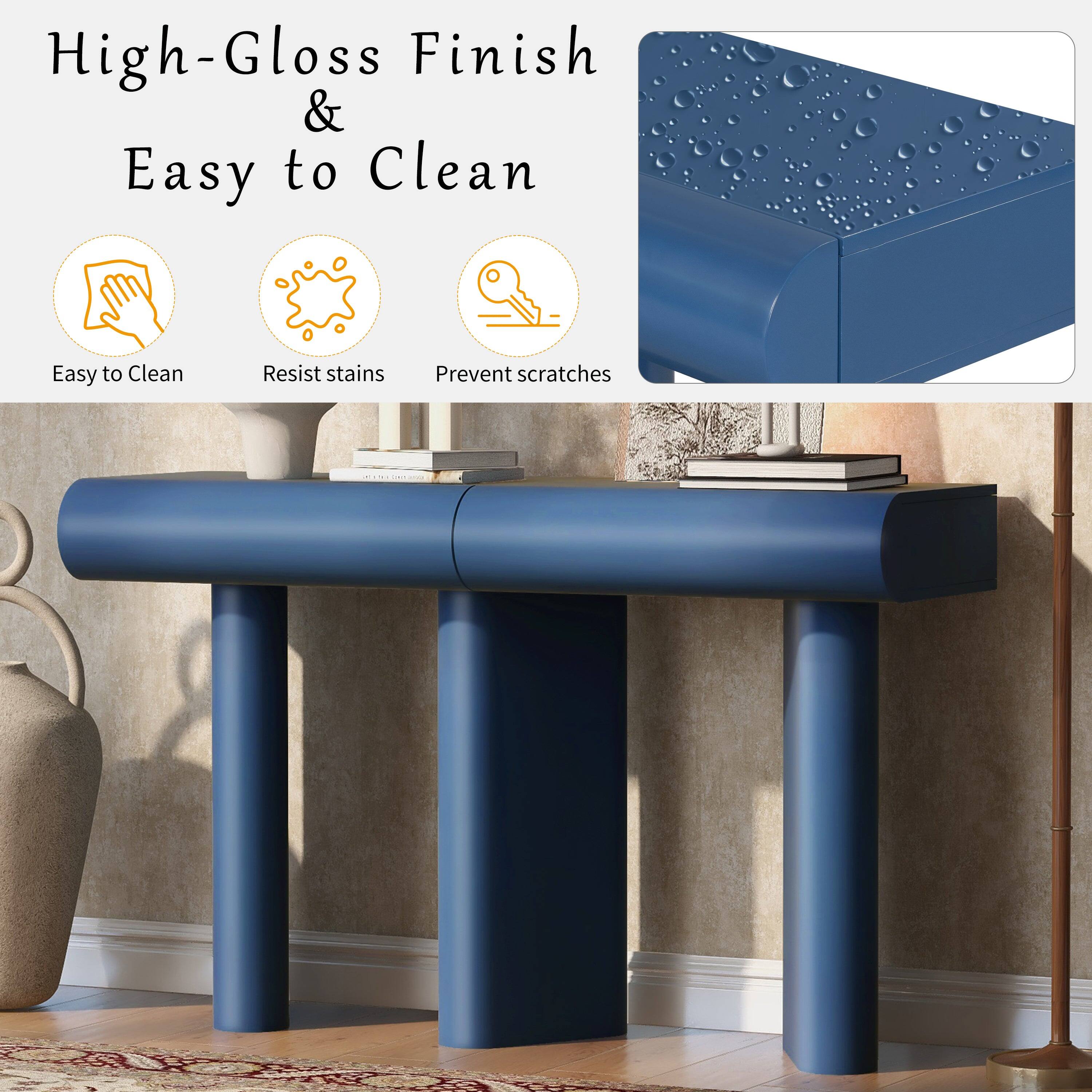 High-Gloss Finish & Easy to Clean

- Easy to Clean
- Resist stains
- Prevent scratches