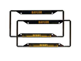 Rico Industries - Baylor Bears Chrome EZ View License Plate Frame - Set of 2 Frames - Multi