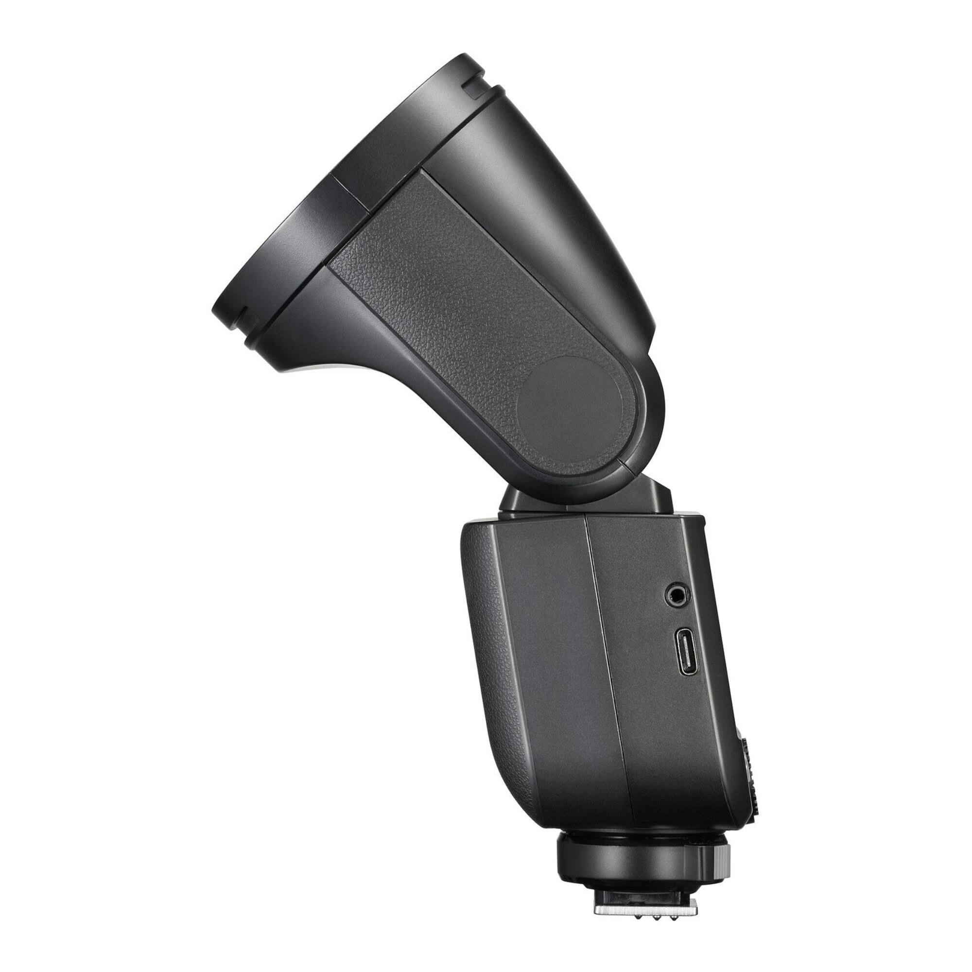 Left. Godox - Godox On-Camera Flash for FUJIFILM - 2.4G Wireless System, Touchscreen (Black).