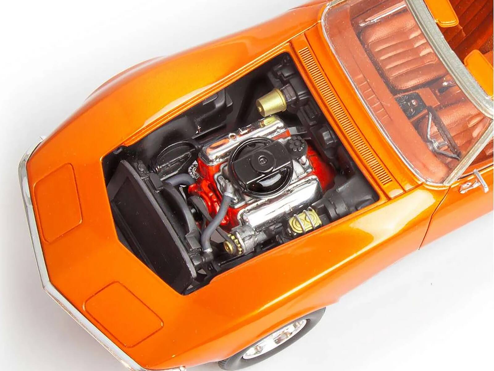 Left. Revell - Level 4 Model Kit 1968 Chevrolet Corvette L/88 Convertible 2-in-1 1/25 Scale Model by Revell - Orange.