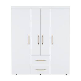 TuHome - Bariloche 4-Door Armoire MDF - White