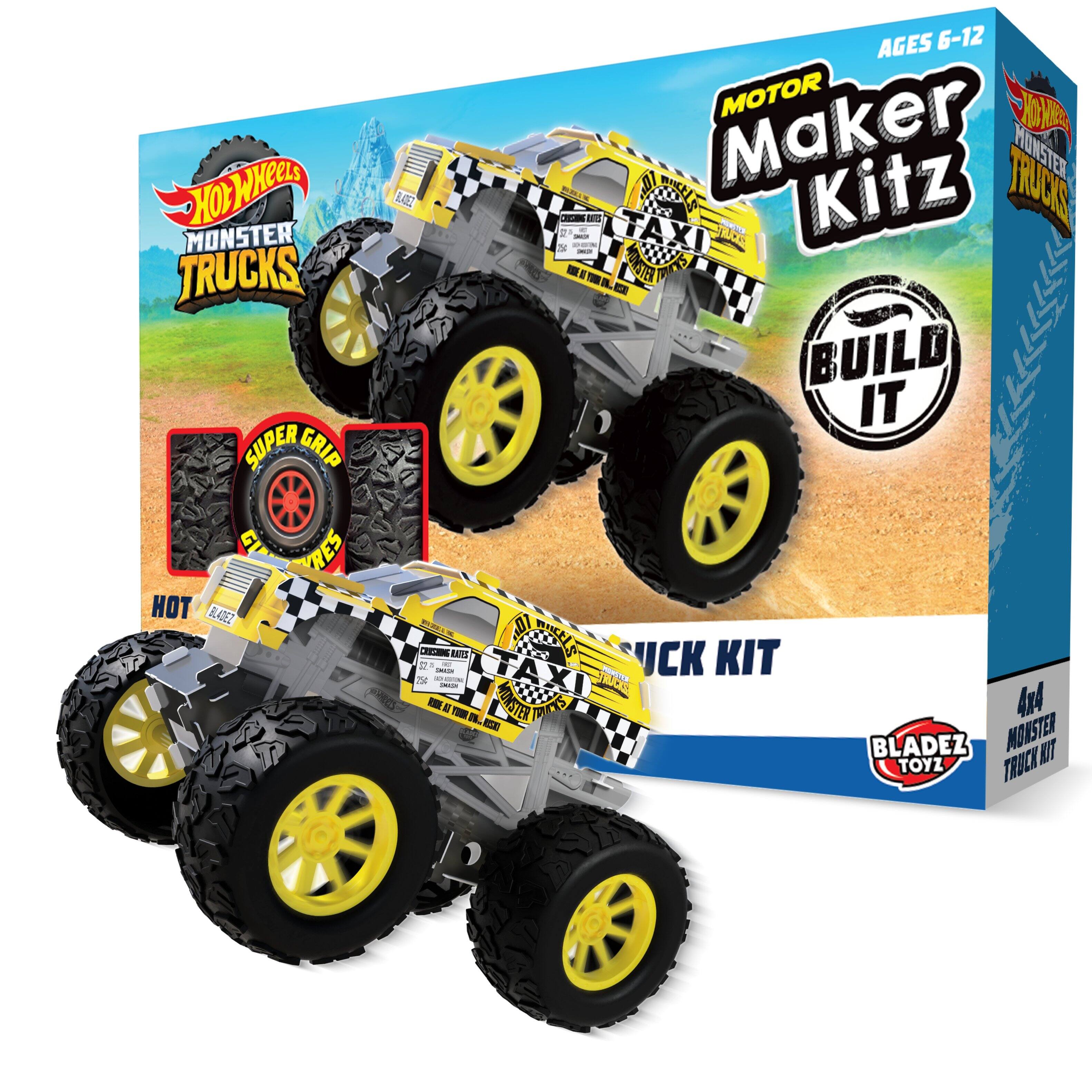 AGES 6-12 MOTOR Maker Kitz FRUCKS MONSTER CHICKING RIES MONSTER 50 XDI TAXI MONSTER TRUCKS BUILD IT SUPER GRIP GU RES HOT BLADEZ PIZZIK CHICKING RATES KIT 52 5 INC XIIXI TAXI 2% D. XIXI KITONG NEED ZARKS, MONSTER 4x4 BLADEZ MONSTER KIT TOYZ TRUCK