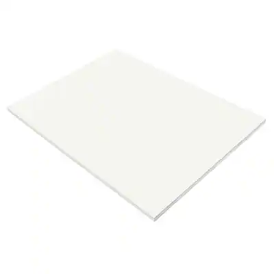 Front. Prang - Prang Construction Paper, 18" x 24", White, 50 Sheets/Pack (P9217) - White.