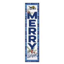 Jardine - Pace University Setters 12'' x 48'' Outdoor Merry Christmas Leaner - White