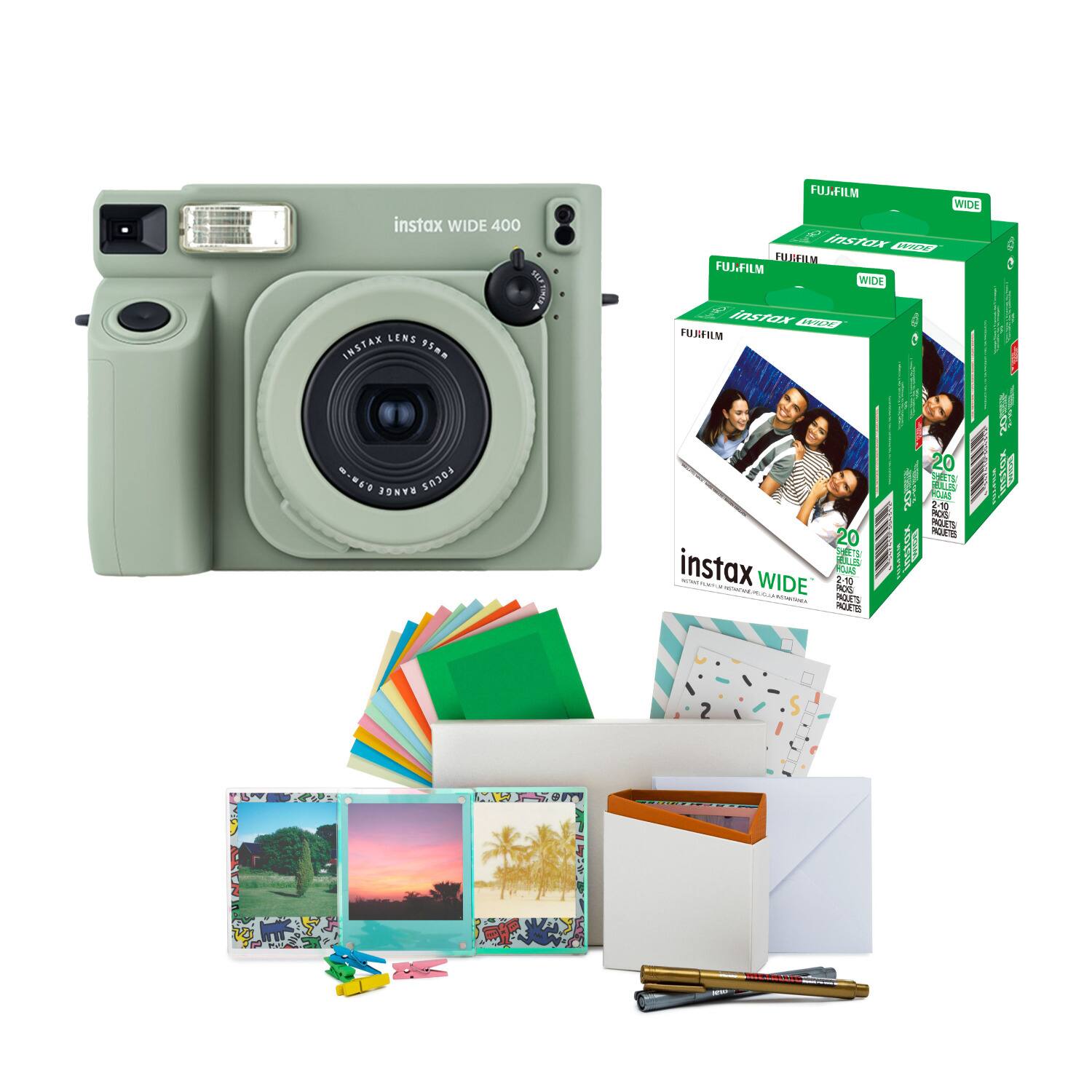 instax WIDE 400 LENS INSTAX 95mm  
SELF TIMER  
FUJIFILM WIDE  
FUJIFILM WIDE  
FUJIFILM WIDE  
FUJIFILM WIDE  
o-me.o RANGE FOCUS  
20 SHEETS  
instax HOULES  
HOJAS WIDE  
2-10 chocolates  
ROS  
PAQUETS  
PAQUETES  
20 EL POLAS  
2-10 PACKS  
PAQUETS  
PAQUETES  
ARTOVIA
