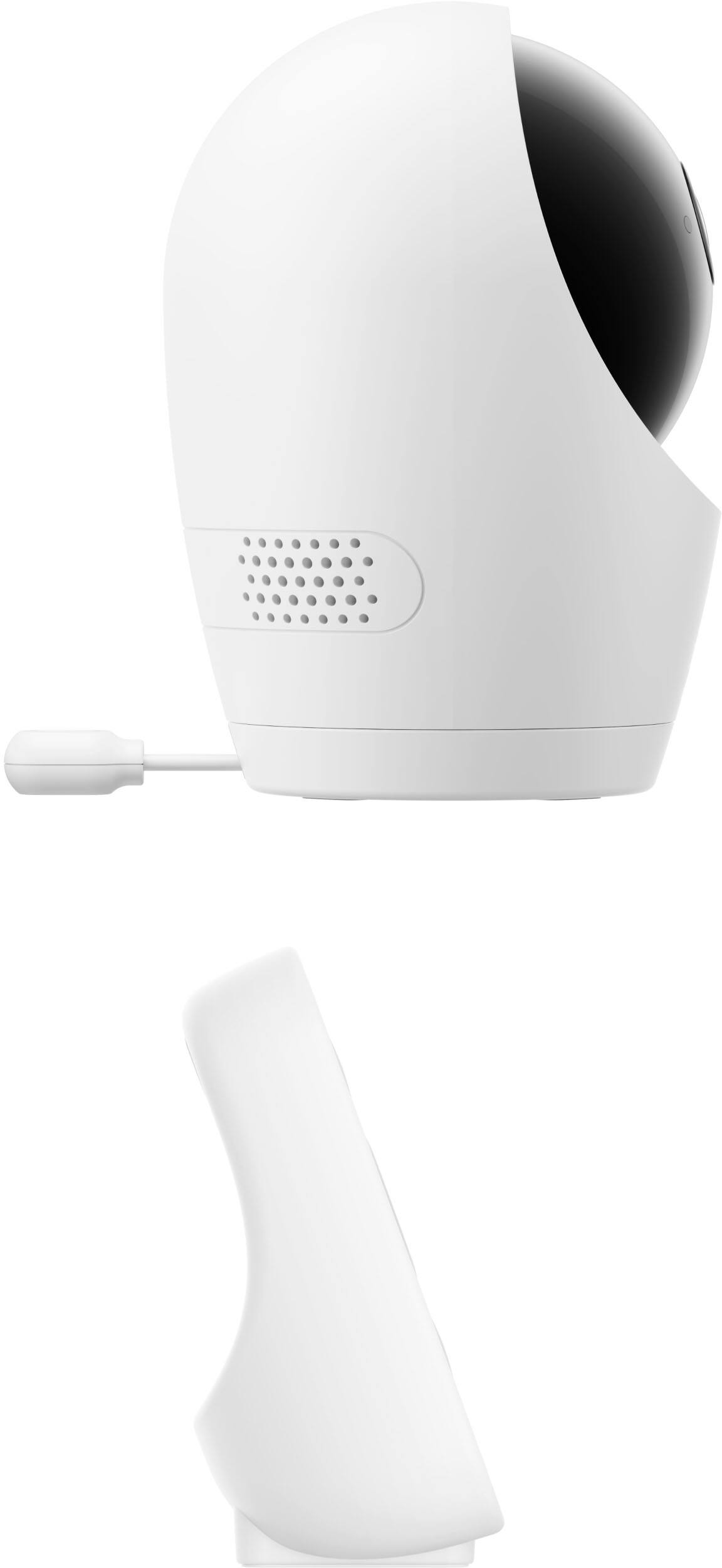 Left. eufy - E21 Baby Monitor with 4K Camera and Charging Base - White.