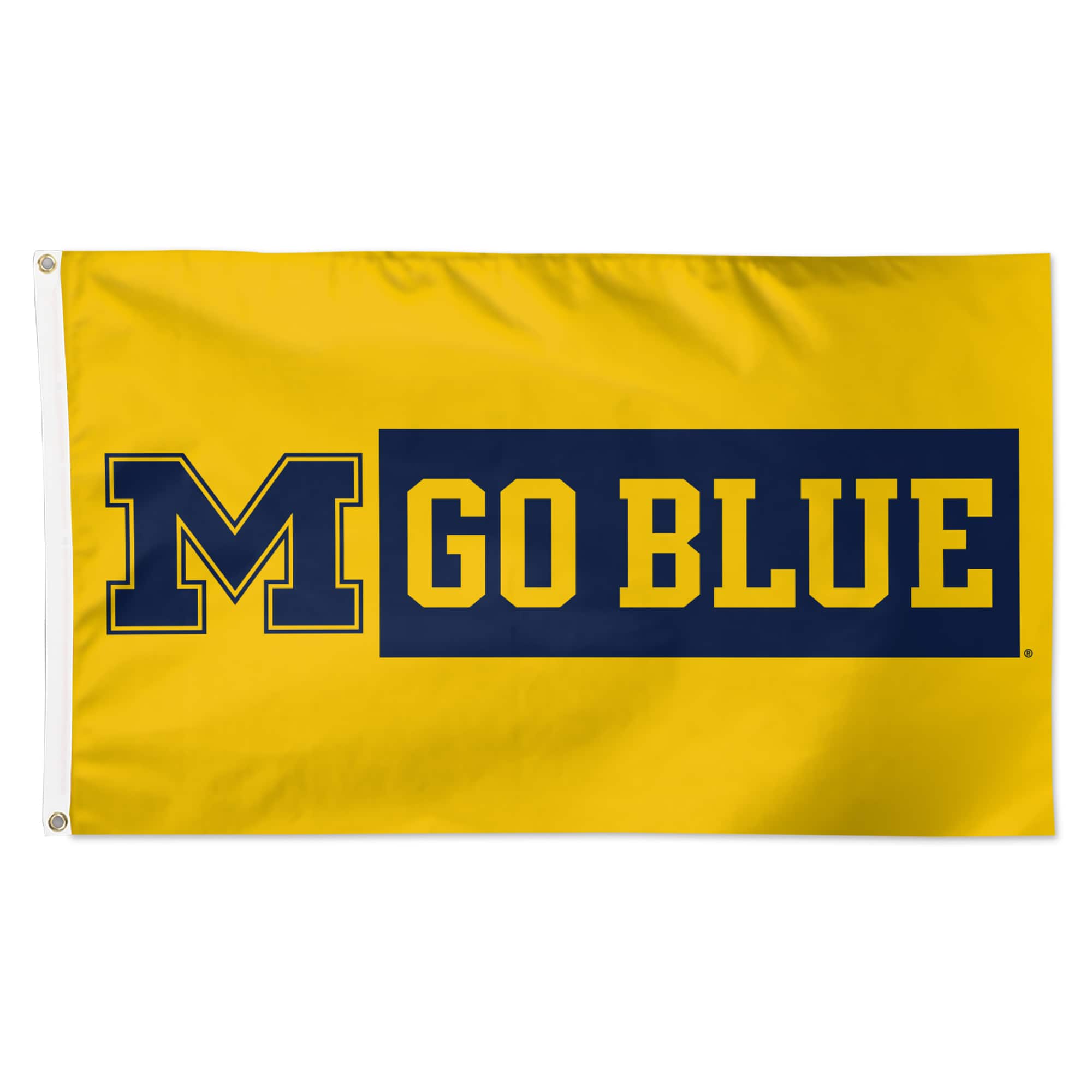 WinCraft - Michigan Wolverines 3' x 5' Single-Sided Deluxe Secondary Team Logo Flag - Multicolor