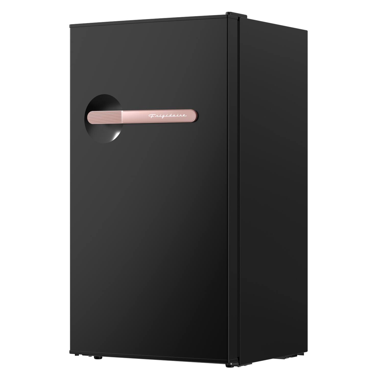 Alt View 3. Frigidaire - 3.2 Cu Ft Retro Bar Refrigerator, Side Bottle Opener - Rose Gold/Black.
