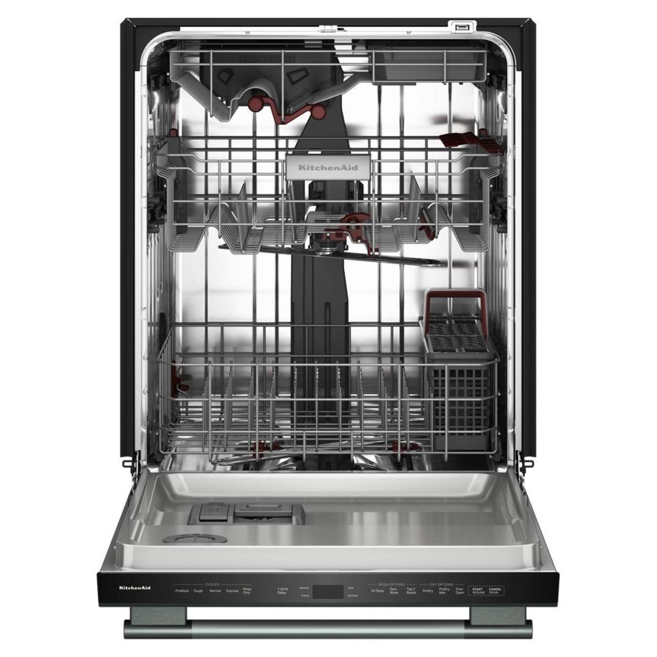 Alt View 12. KitchenAid - 24" Top Control Built-In Dishwasher with 360 Max Jets Third Rack, Advanced ProDry, Ultra-bright LED Lighting - Juniper.