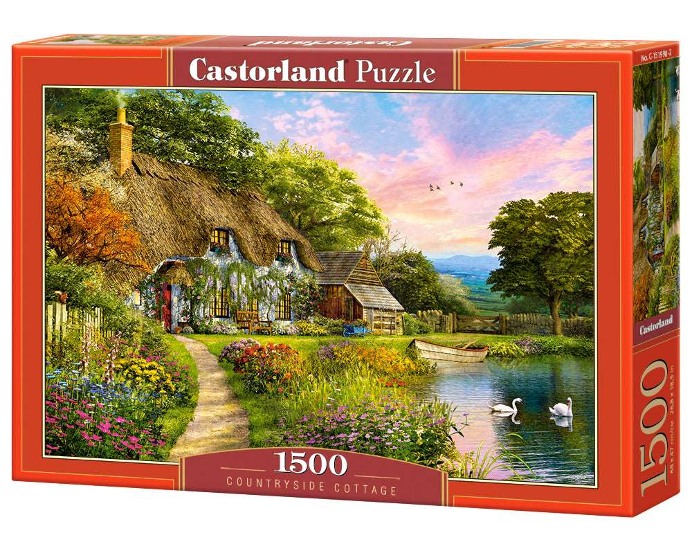 Castorland Puzzle, No G-1519%-2, 1500 COUNTRYSIDE COTTAGE, Castorland : 26.8 1500 Gn/CH GXA