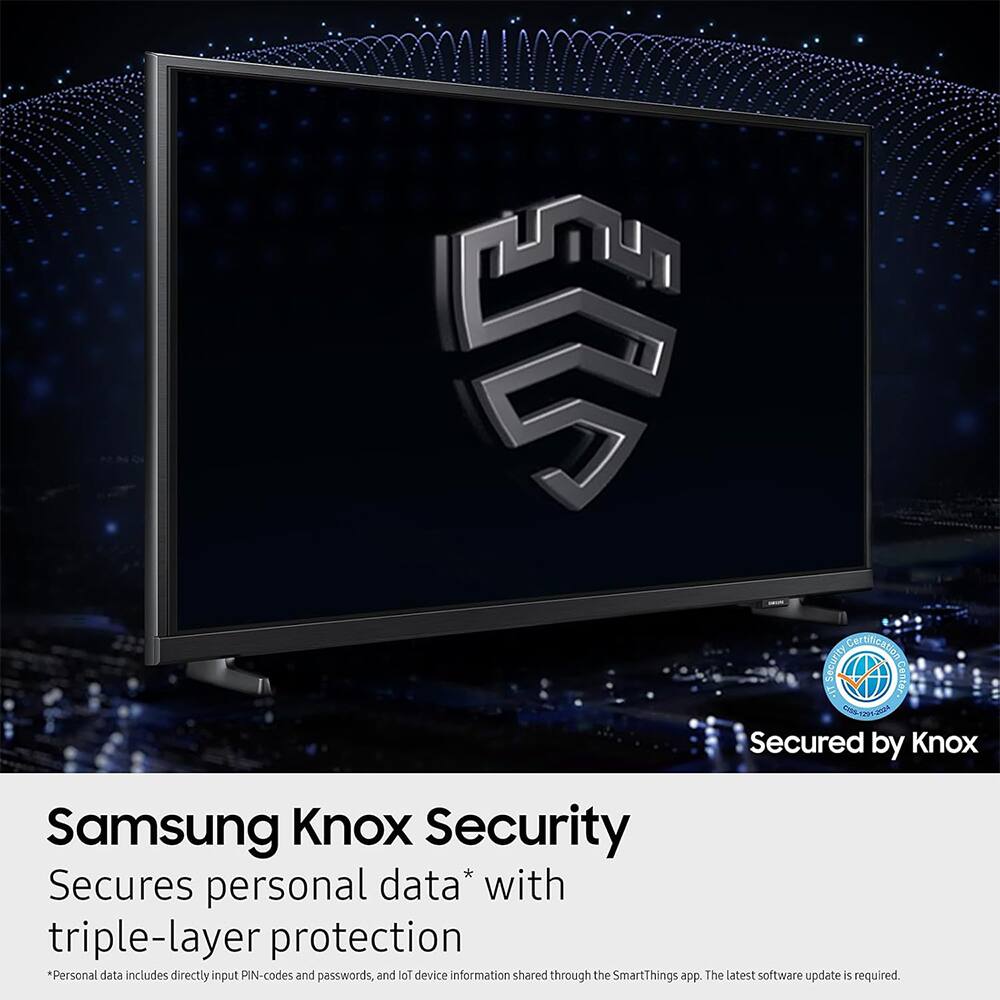 Samsung Knox Security  
Secures personal data* with triple-layer protection  

*Personal data includes directly input PIN-codes and passwords, and IoT device information shared through the SmartThings app. The latest software update is required.  

Secured by Knox