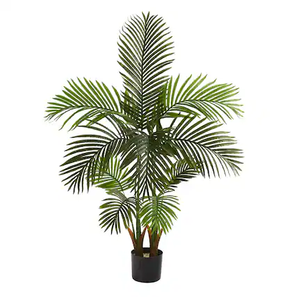 Front. BreeBe - 54" Areca Palm Artificial Tree - Green.