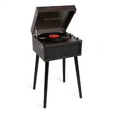Front. Victrola - Bluetooth Stereo Audio System - Espresso.