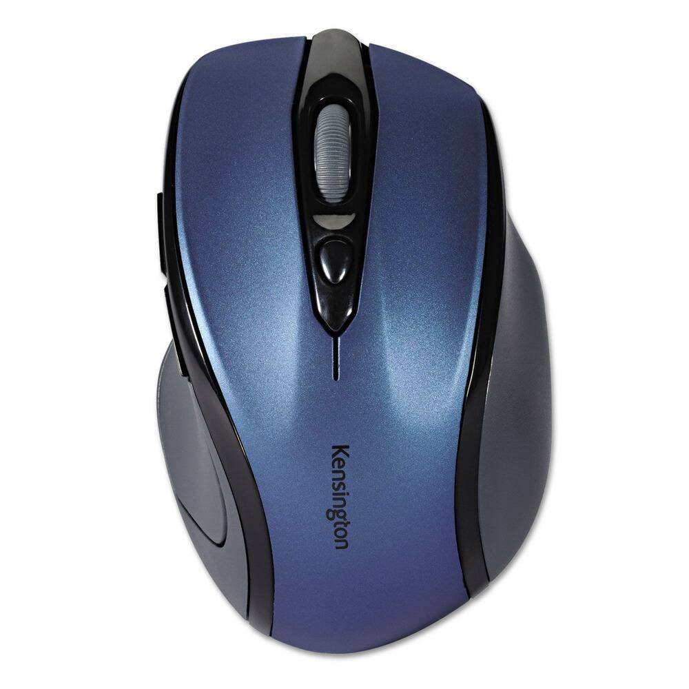 Angle. Kensington - K72421AMA Pro Fit Mid-Size 2.4 Ghz Frequency/30 ft. Wireless Range Right Hand Use Wireless Mouse - Sapphire Blue - Sapphire Blue.
