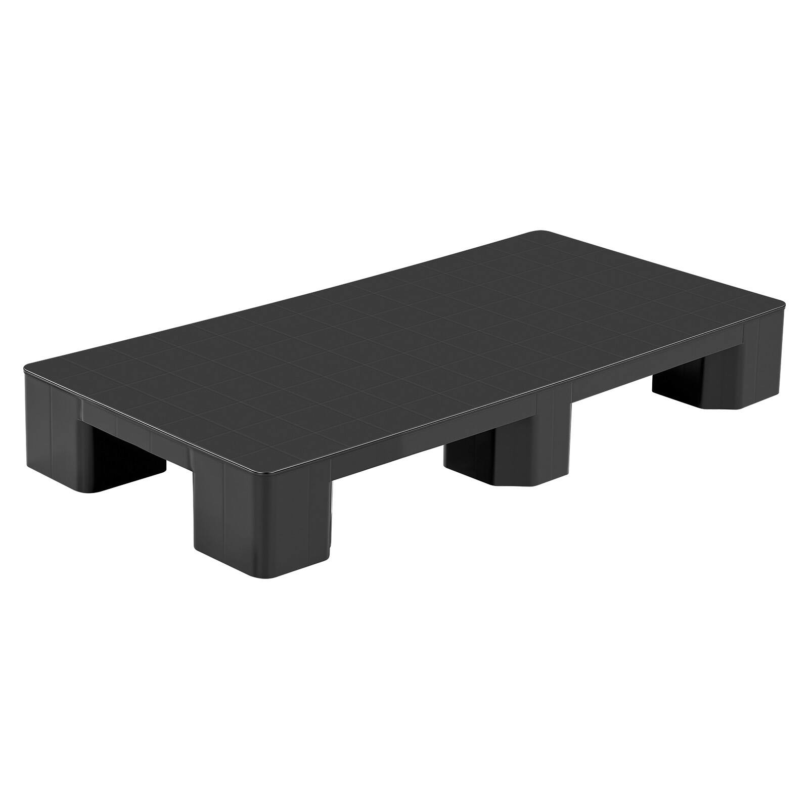 Alt View 5. VEVOR - Plastic Pallets, 2 Pcs Plastic Pallets for Basement Storage, Lightweight Waterproof Floor Storage Pad for Indoor Outdoor - Black.