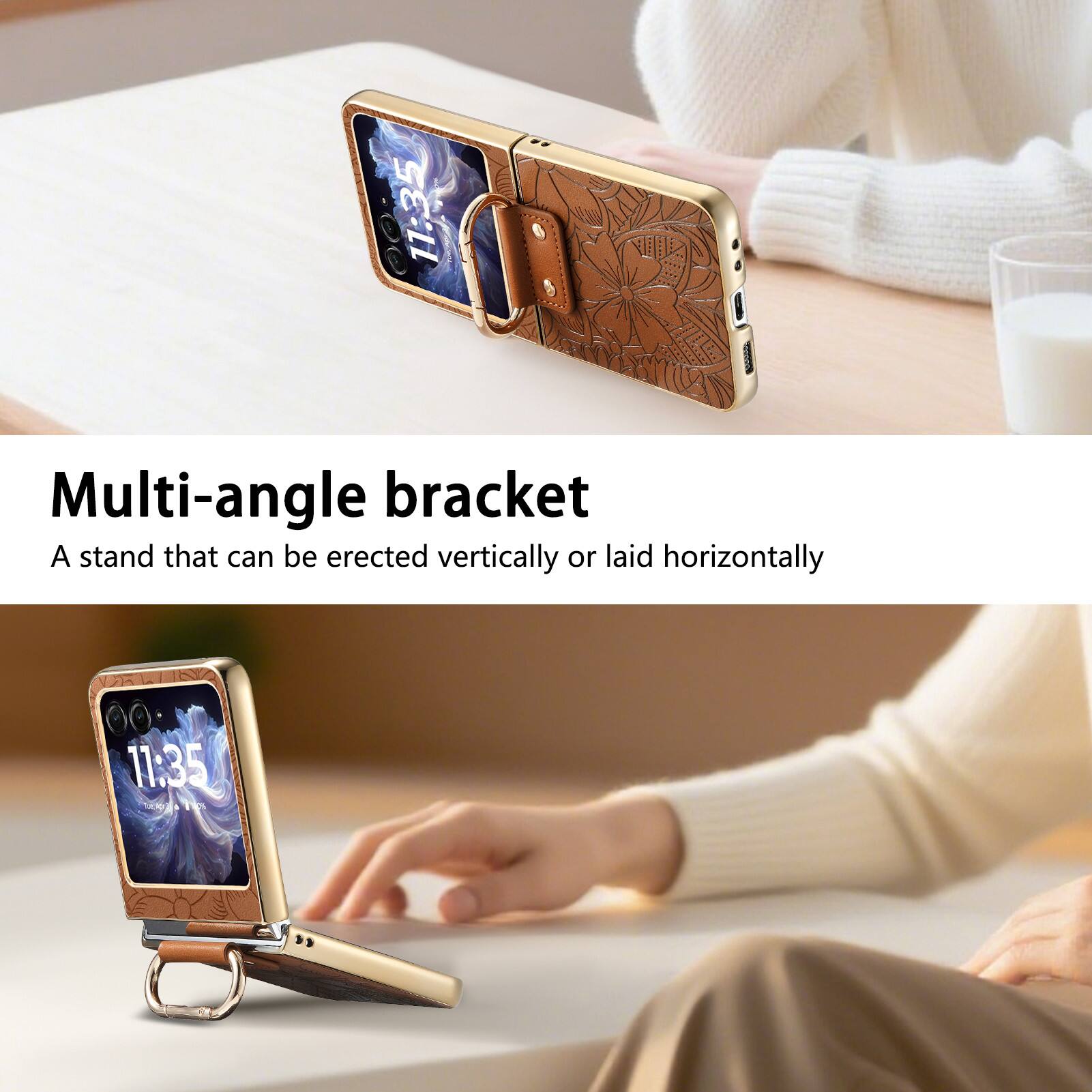 11:35

Multi-angle bracket  
A stand that can be erected vertically or laid horizontally