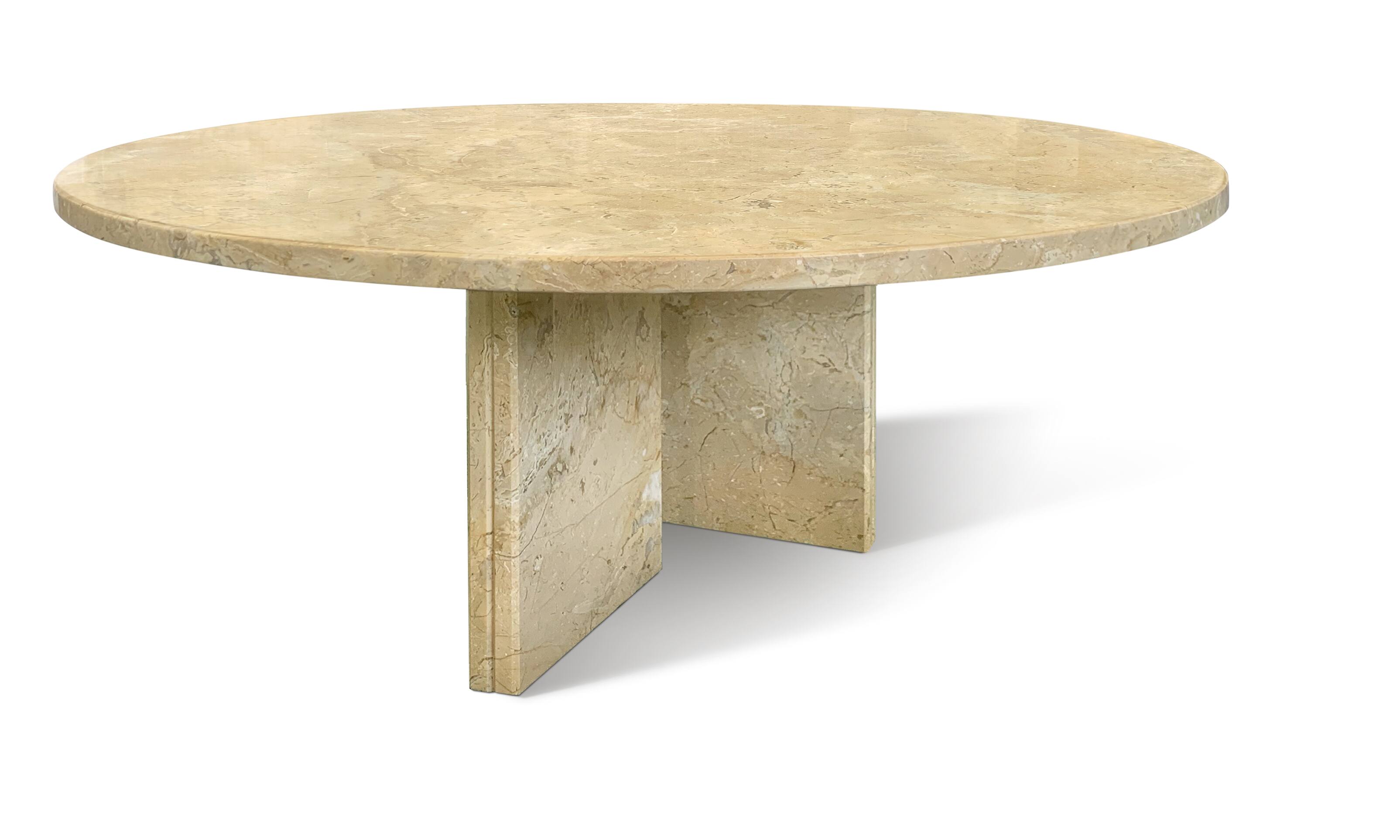 Left. APRILSOUL - Large Curved Tier Traditional Round Wooden Center Coffee Table with Wheels Mid Century Style Living Room - yellow.