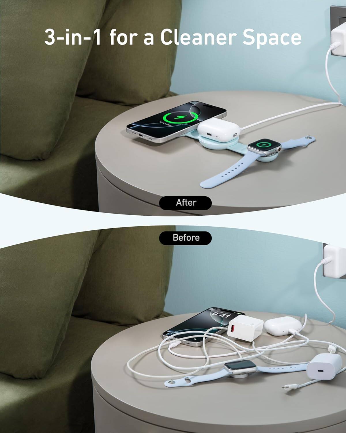 3-in-1 for a Cleaner Space After Before