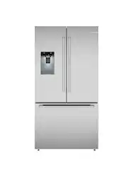 Bosch - 500 Series 26 Cu. Ft. 3-Door French Door Smart Refrigerator with External Water and Ice - Stainless Steel - Front_Zoom