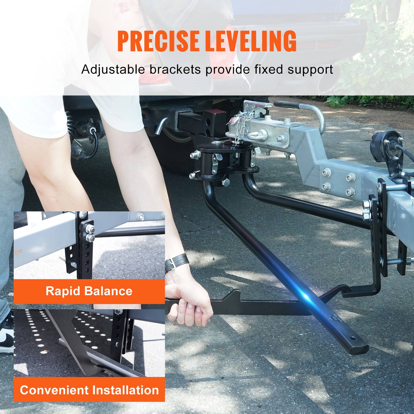 PRECISE LEVELING
Adjustable brackets provide fixed support

Rapid Balance

Convenient Installation